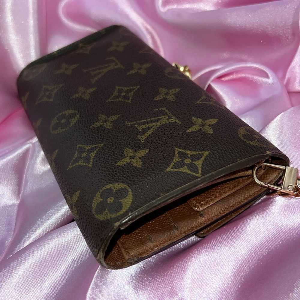 AUTHENTIC✨Louis Vuitton Brown and Gold Monogram Wallet / Clutch - Picture 9 of 15